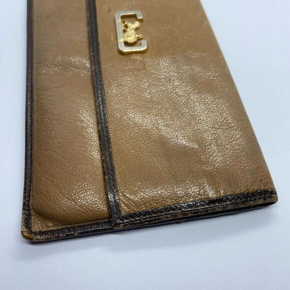 Authentic Celine Paris Vintage Brown Leather Basic Long Slim Wallet - Picture 5 of 11